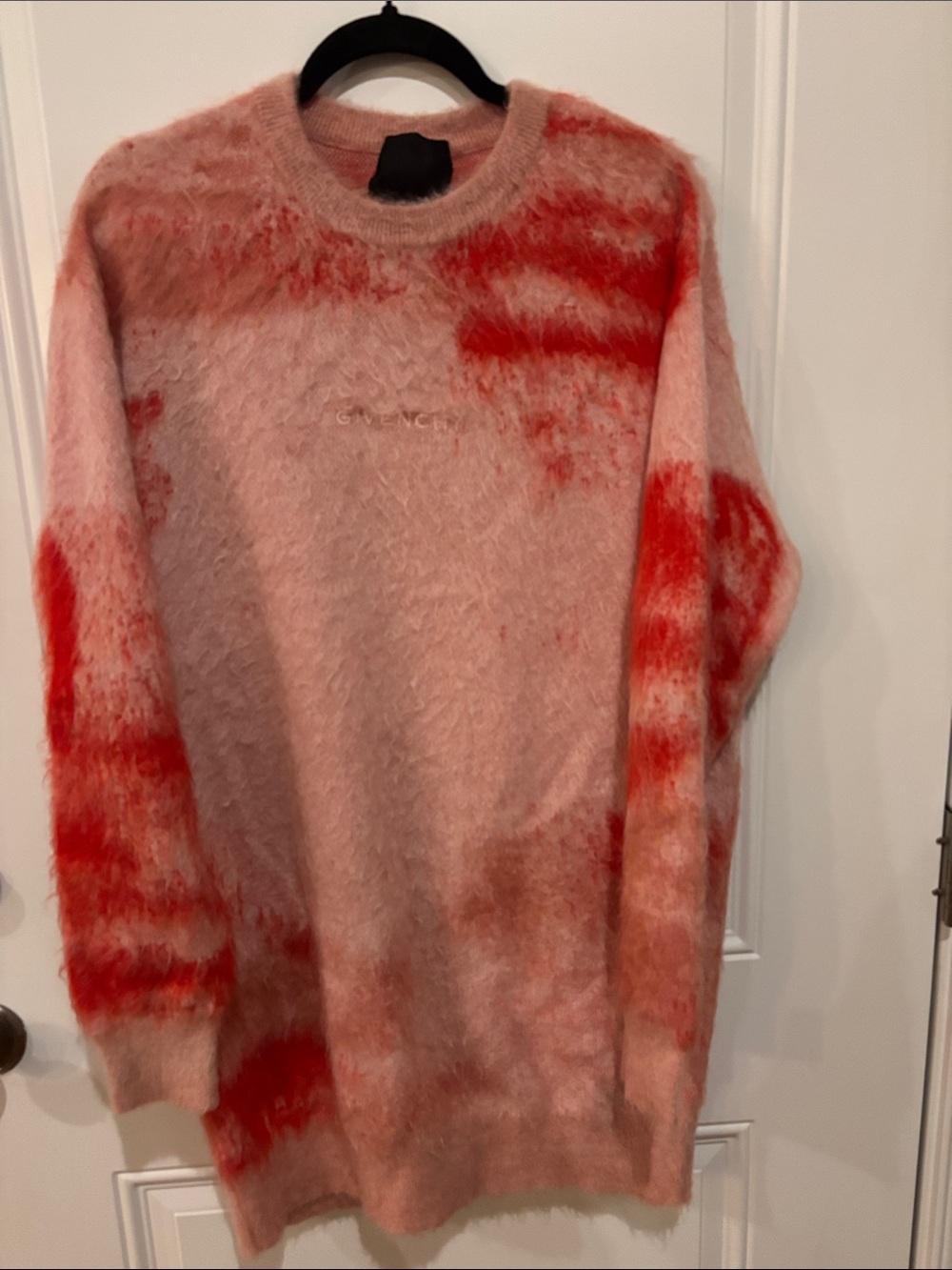 Givenchy Pink Crewneck Sweater Dress